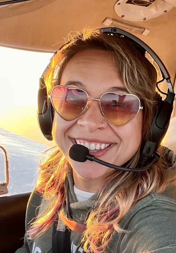 female flight instructor flying lessons san diego