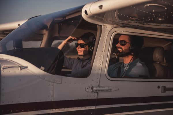 instructor giving flight lessons in san diego